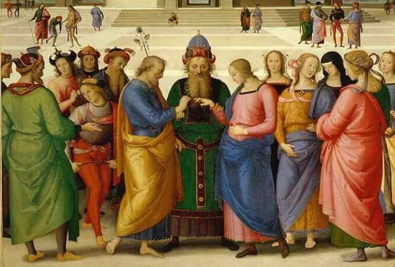Lo Sposalizio della Vergine: Perugino e Raffaello insieme a Brera