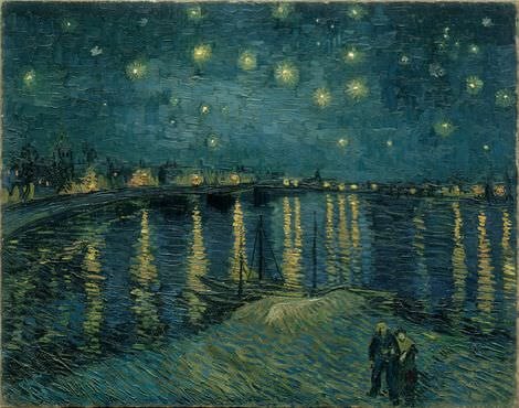 The starry night over the Rhone, 1888 vangogh_rhone