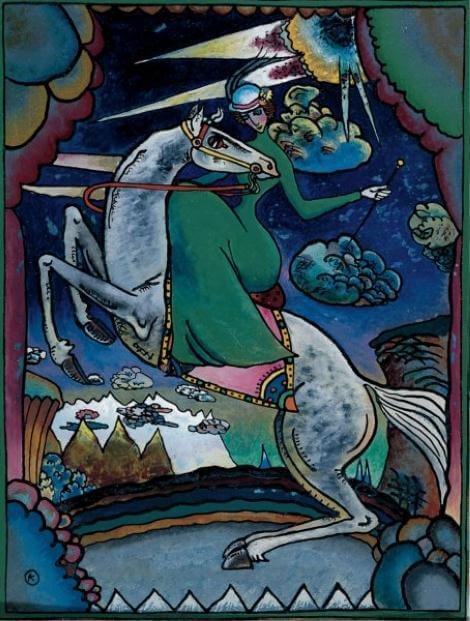 Wassily Kandinsky, Amazzone sulle montagne avanguardia_kandinsky