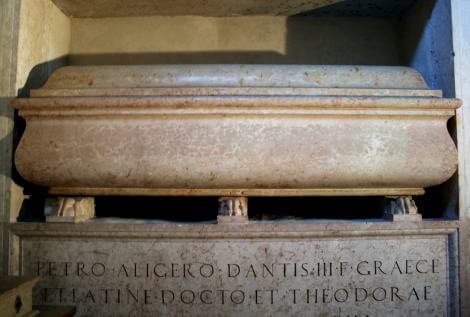 Il sarcofago di Pietro IV, dotto in greco e latino dante_10
