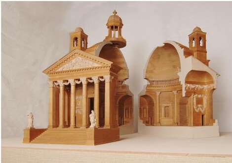 Modello del tempietto Barbaro a Maser palladio_modellino