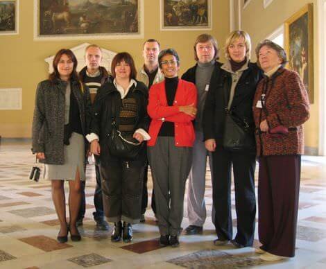 Foto di gruppo con gli archeologi russi