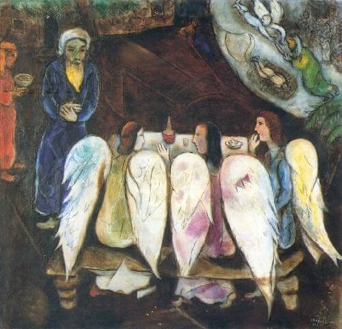 Chagall, Abraham et les trois anges