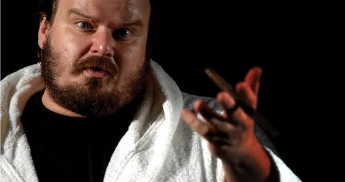 Giuseppe Battiston nello spettacolo "Orson Welles' Roast"