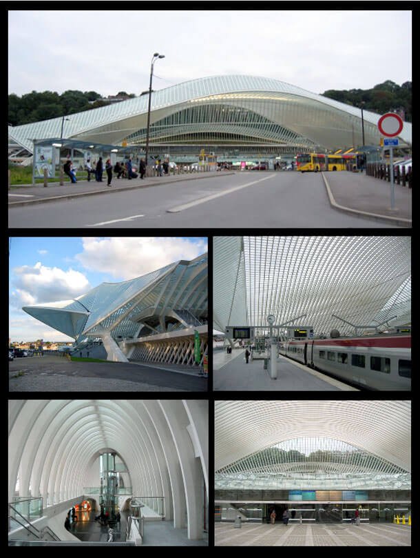 La gare des Guillemins, disegnata da Calatrava (foto S. Stucchi) Calatrava_mosaico