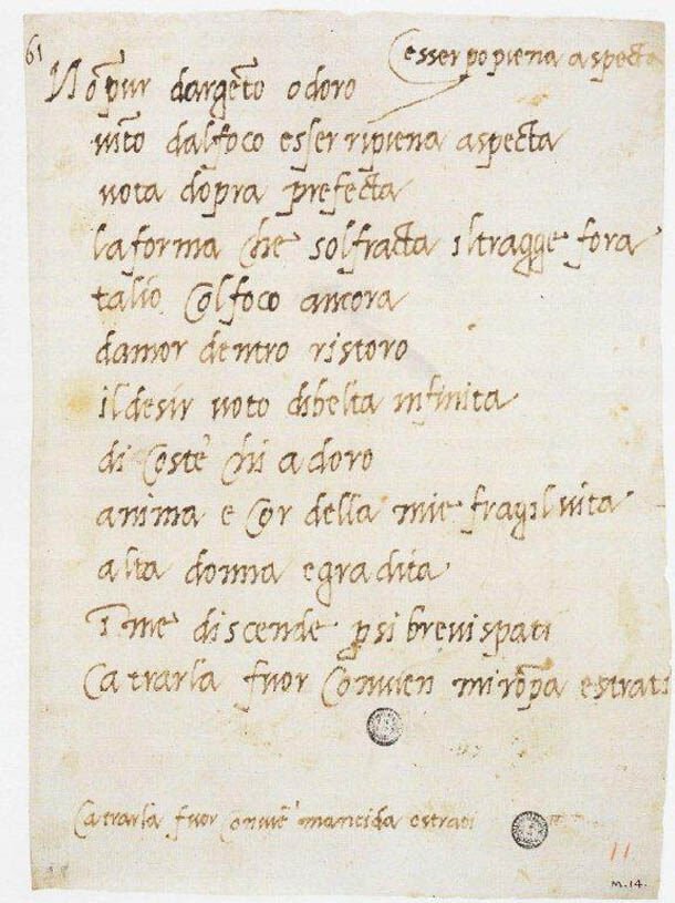 микеланджело буонарроти стихи