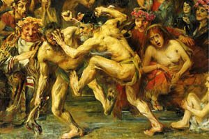 Ulisse combate e sconfigge il mendicante Iro