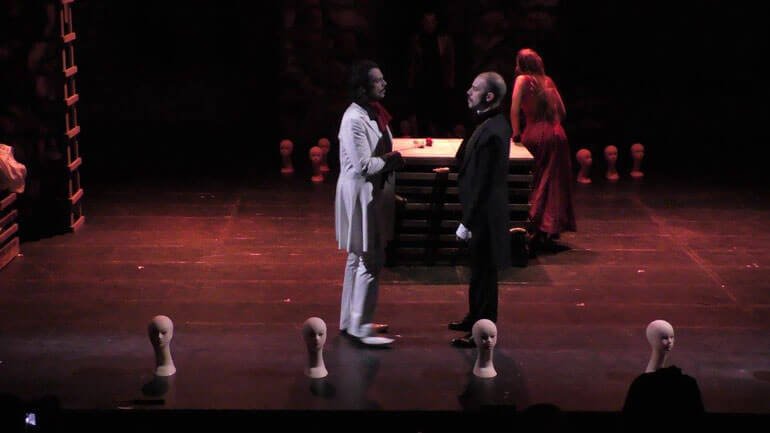 Una scena del Don Giovanni di Alberto Oliva e Mino Manni