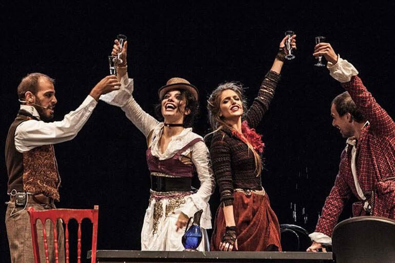 Una scena del Don Giovanni di Alberto Oliva e Mino Manni