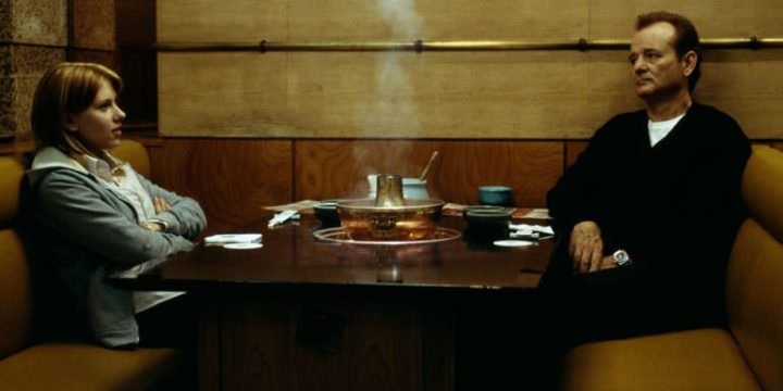 Scarlett Johansson e Bill Murray in una scena di Lost in translation