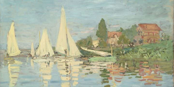 Il dipinto di Claude Monet intitolato Regates a Argenteuil