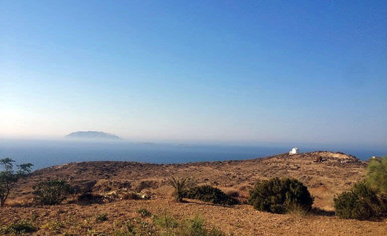 Un paesaggio dell'isola greca di Anafi