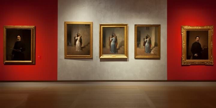 Le tre versioni del Bacio di Hayez in mostra alle Gallerie d'Italia