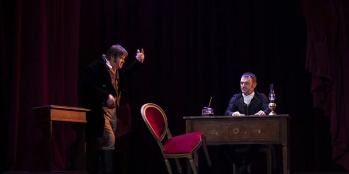 Giuseppe Battiston come Danton e Paolo Pierobon come Robespierre