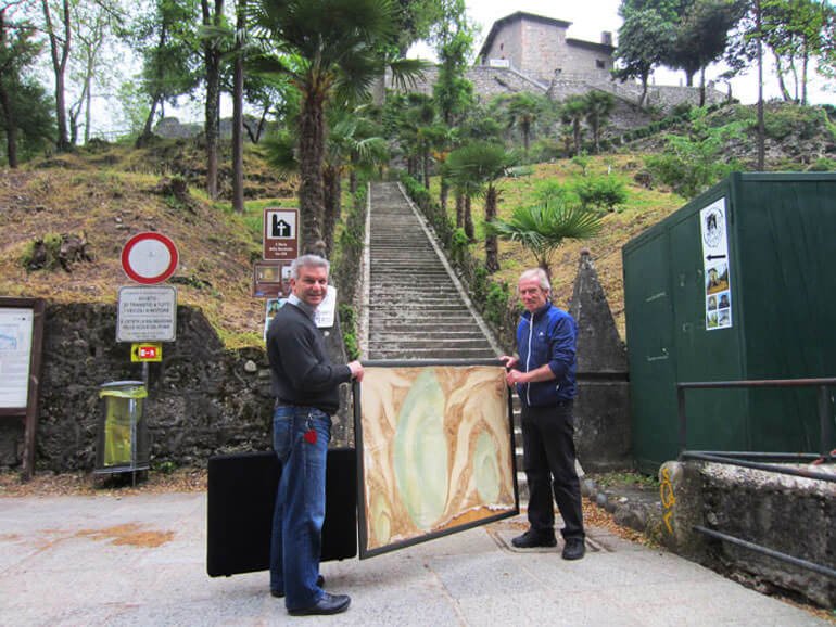 Antonio Cusmà e Fiorenzo Mandelli allestiscono la mostra Radici al Santuario della Madonna della Rocchetta