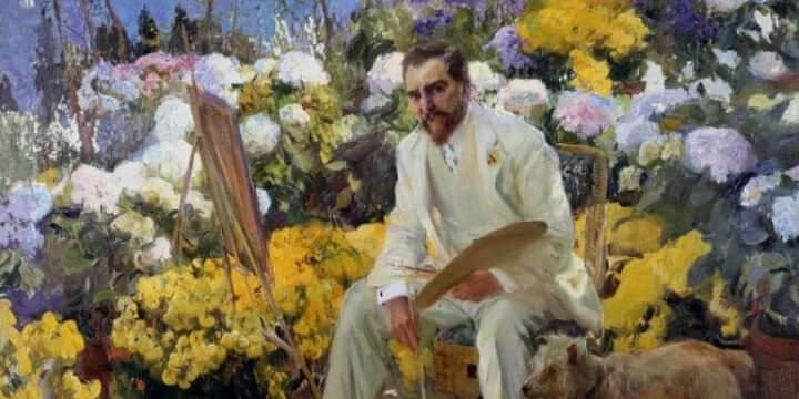 Un'opera di Sorolla nella mostra sui giardini alla Royal Academy of Arts di Londra
