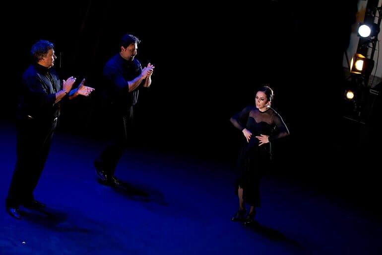 Un momento dello spettacolo di flamenco Ay! con Eva Yerbabuena