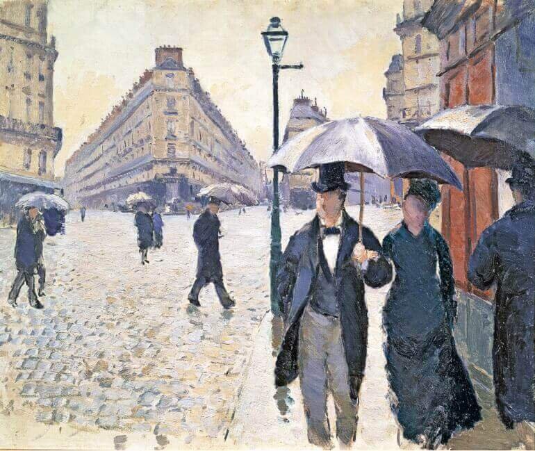 Caillebotte, Place de l'Europe, tempo di pioggia