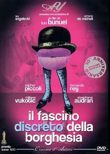 La copertina del DVD del film "Il fascino discreto della borghesia"