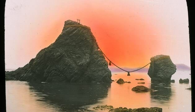 Una diapositiva giapponese gento-ban proiettata al MAO di Torino