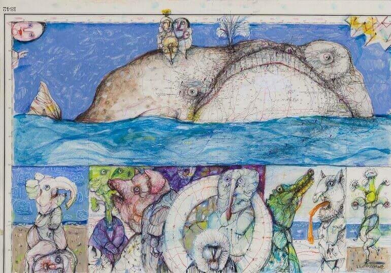 Antonio Possenti, Arcipelago di Alcina. Isola balena, 2016 © Foto Ghilardi Lucca