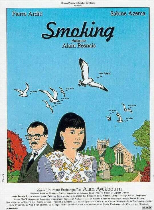 Locandina del film "Smoking" di Alain Resnais