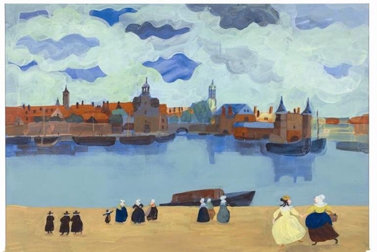 Una tavola del libro "Anna e Johanna" di Géraldine Elschner e Florence Koenig edito da Jaca Book