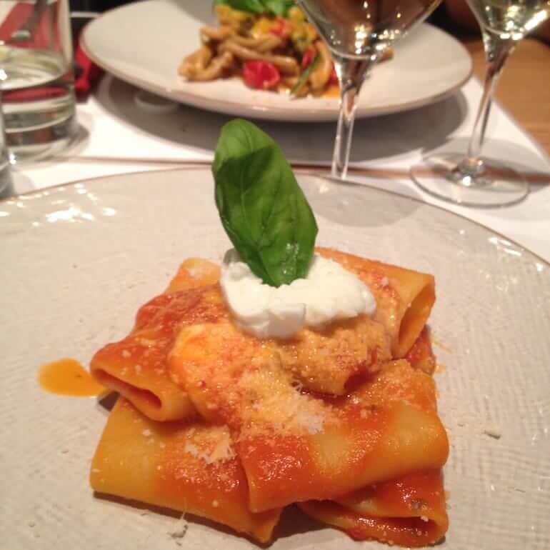 schiaffoni alla Sorrentina da Obicà