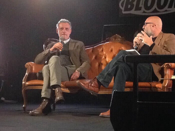 Alessandro Robecchi intervistato da Paolo Agrati al Bloom di Mezzago