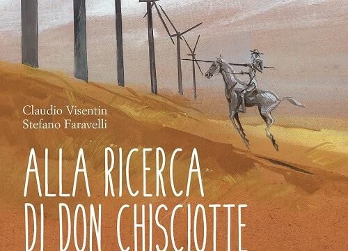 particolare del libro "Alla ricerca di Don Chisciotte" di Claudio Visentin e Stefano Faravelli, edito da Ediciclo