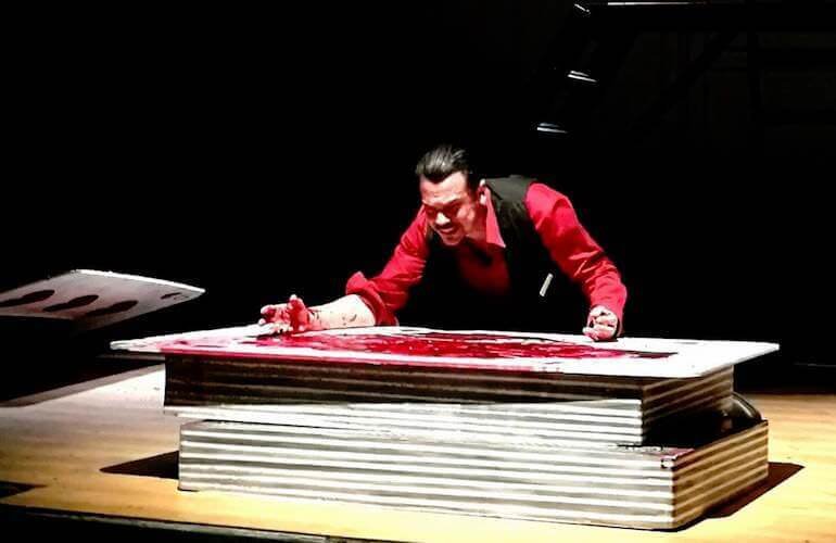 Mino Manni nel "Giulio Cesare" di William Shakespeare diretto da Alberto Oliva