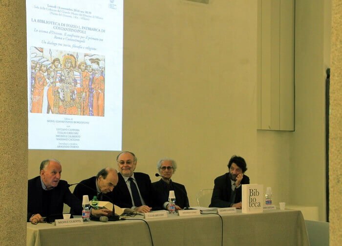 Presentazione a Milano della "Biblioteca" di Fozio