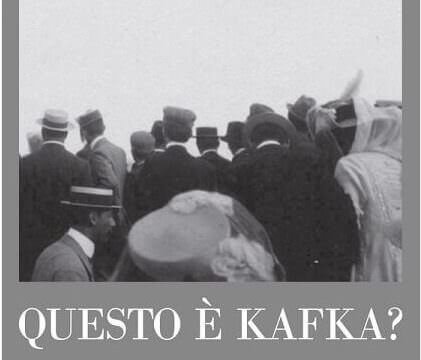 particolare della copertina del libro "Questo è Kafka?" di Reiner Stach, edito da Adelphi