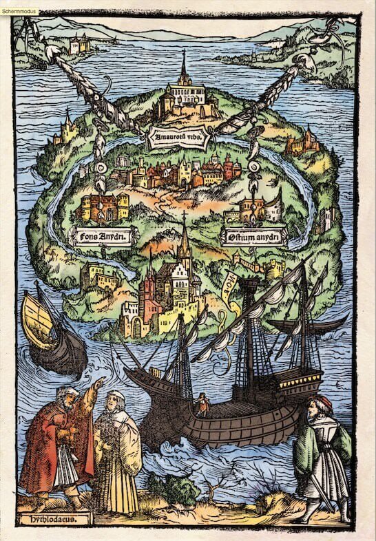 l'immagine simbolo della mostra "Utopia & More" a Lovanio