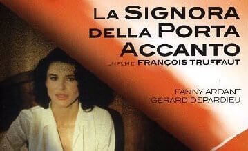 particolare della cover del DVD del film "La signora della porta accanto" di François Truffaut