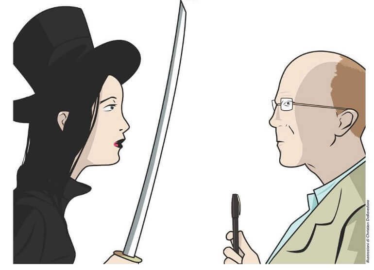 Amélie Nothomb e Tim Parks visti da Christian Dellavedova per BRUMA 2017