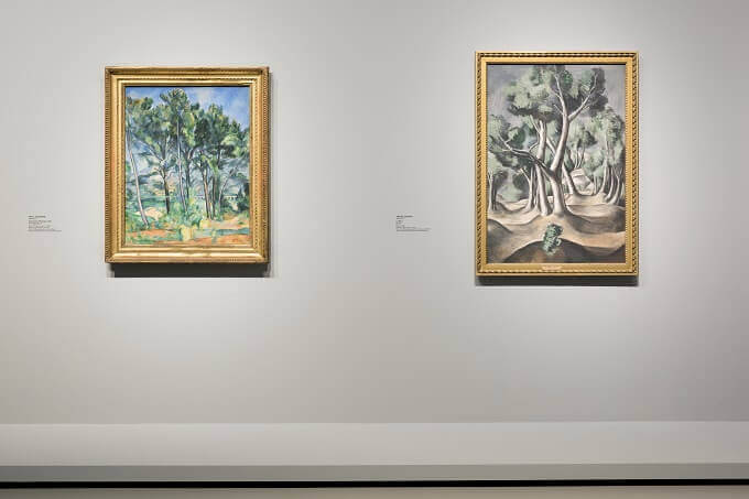 una sala della mostra "Icone dell'arte moderna" alla Fondation Louis Vuitton di Parigi