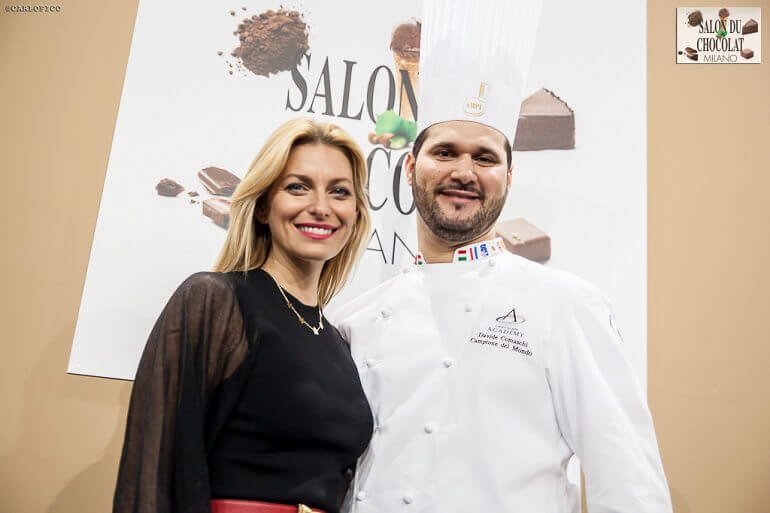 Federica Fontana e Davide Comaschi al Salon du Chocolat di Milano