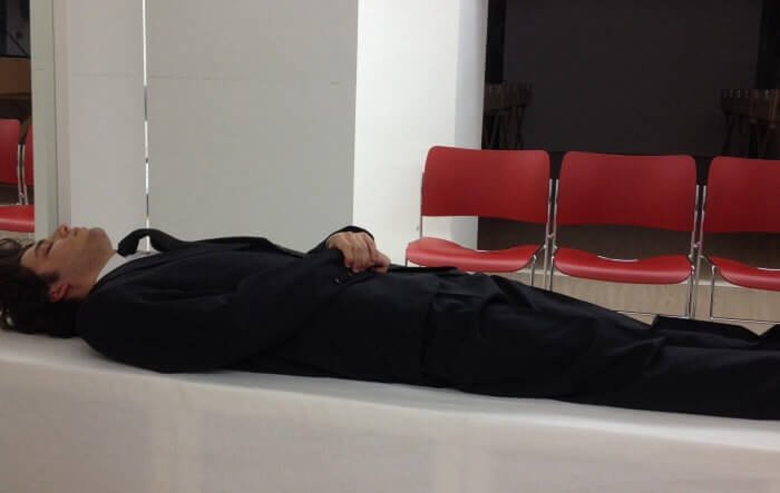 Un momento dello spettacolo "Monologico/Monológico" delle Tapas Teatrales Bilingües