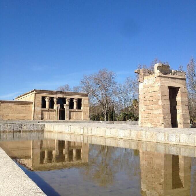 Il tempio di Debod a Madrid