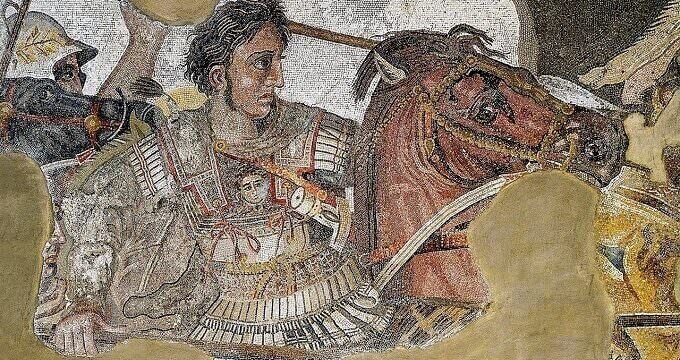 mosaico di Alessandro Magno (particolare)