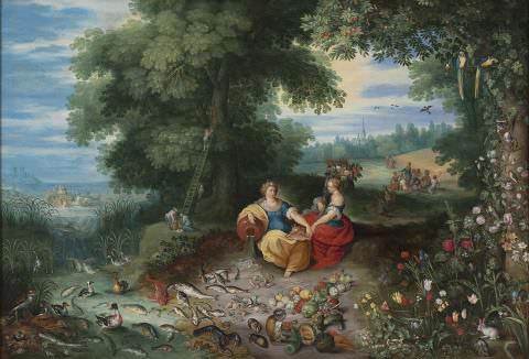 Jan Brueghel il Giovane, Allegoria della terra e dell'acqua