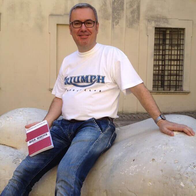 Massimiliano Di Pasquale a Pesaro con il suo libro "Riga magica"
