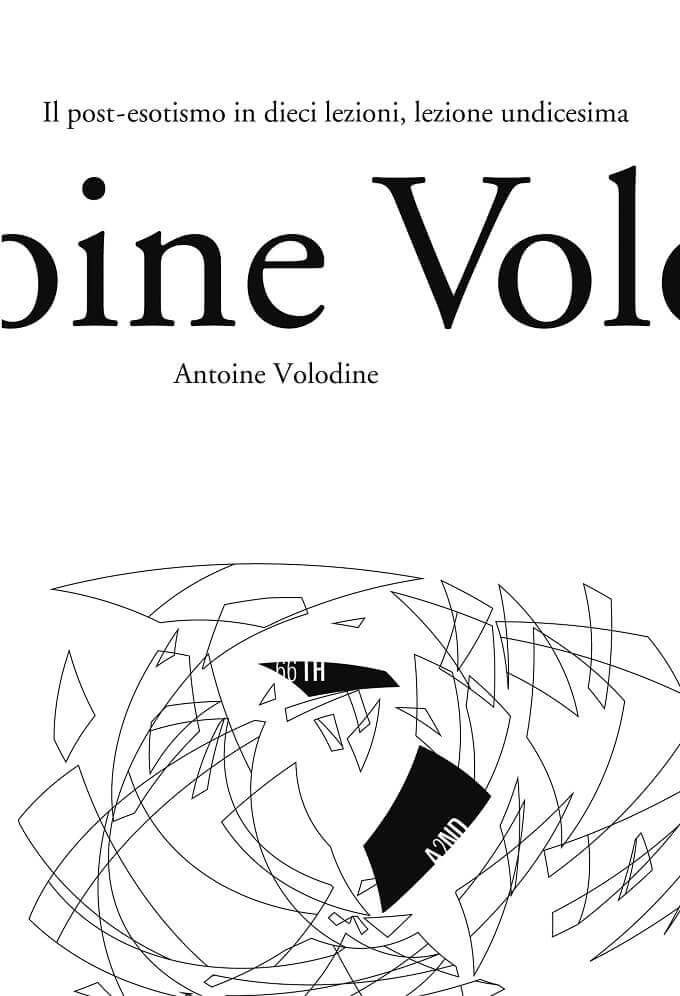 la copertina del libro "Il post-esotismo in dieci lezioni, lezione undicesima" di Antoine Volodine, edito da 66thand2nd