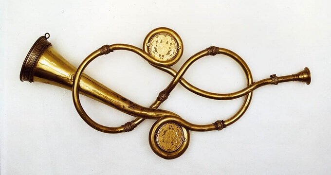 Anton Schnitzer "Padre", Tromba naturale "annodata" 1585 – Accademia Filarmonica di Verona