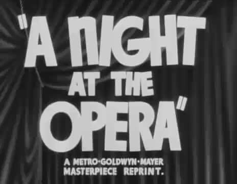 "Una notte all'opera" di Sam Wood con i Fratelli Marx