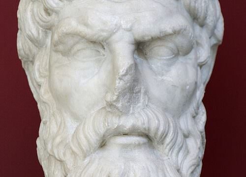 Epicuro, copia romana di un originale greco (conservata al Museo Nazionale Romano