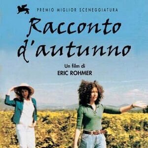 particolare della locandina del film "Racconto d'autunno" di Eric Rohmer