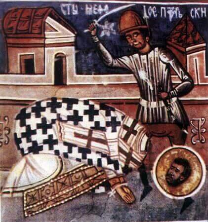 il martirio di san Metodio di Olimpo