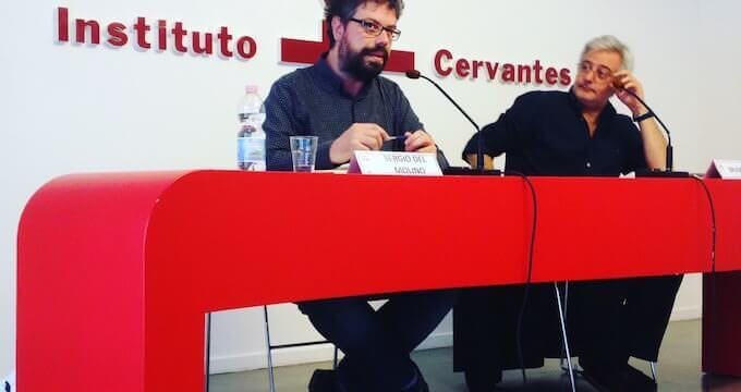 Sergio del Molino e Bruno Arpaia all'Instituto Cervantes di Milano - Presentazione del libro "Nell'ora violetta" (Sellerio)
